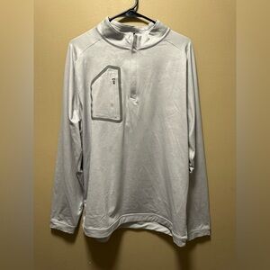 Peter Millar Light Gray Quarter Zip (C287)